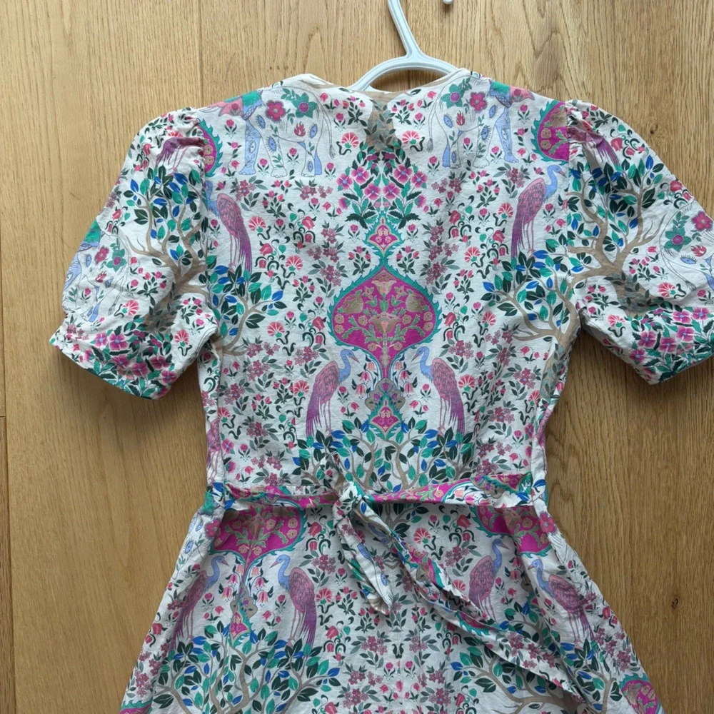 Sandro Paris Arya Floral Dress Linen blend - 36 - Picture 10 of 17